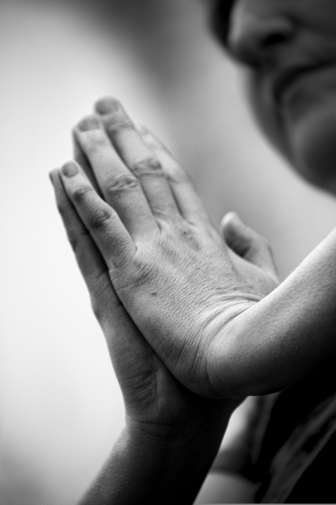 Hands praying