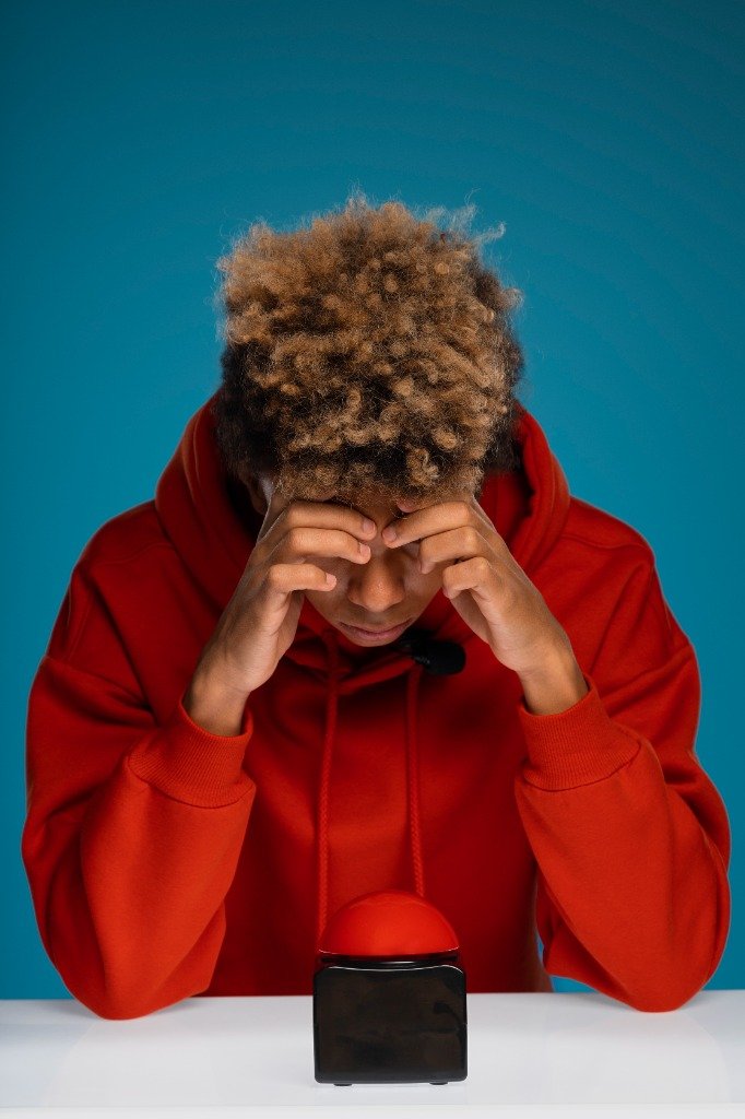 Emotional struggle and mental battle against addiction